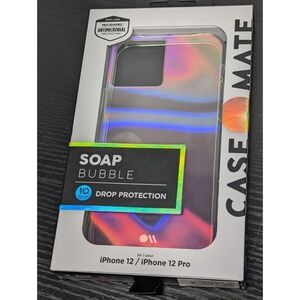 Case-Mate Soap Bubble Case for iPhone 12 Pro 6.7" 10Ft Drop Protection